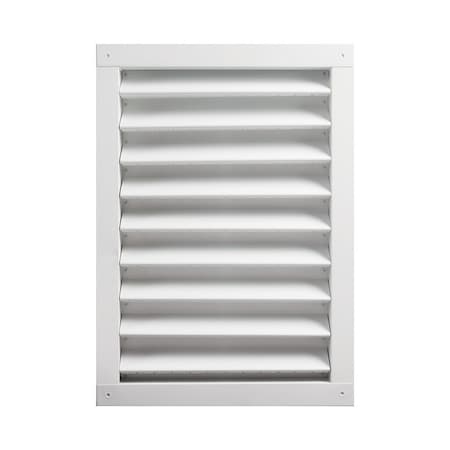 Gaf Master Flow 14 in. W X 24 in. L White Aluminum Wall Louver DA1424W